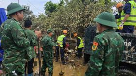 Chung tay khắc phục hậu quả bão lũ các tỉnh Đông Bắc