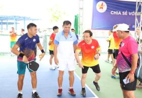  Bí thư Thành ủy TPHCM thi đấu pickleball chung tay ủng hộ đồng bào vùng bão lũ 