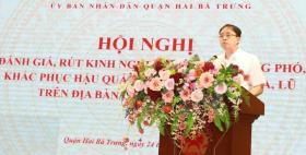 Quận Hai Bà Trưng: khen thưởng nhiều tập thể, cá nhân khắc phục hậu quả bão