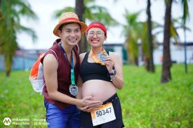 Thai phụ 29 tuần hoàn thành 5km ở VM Hạ Long 