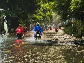  Mưa trắng trời, nhiều tuyến phố ở Quảng Ngãi chìm sâu trong nước 第19张