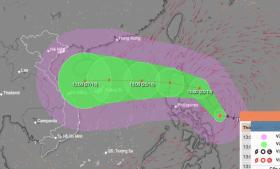 Gió bão Trami có thể đạt cấp 12, giật cấp 15 khi ở Biển Đông