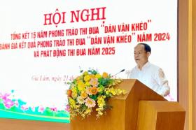 Huyện Gia Lâm: tổng kết 15 năm thực hiện phong trào thi đua "Dân vận khéo"