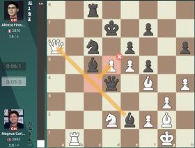 Carlsen lỡ chiếu hết, bỏ hậu vẫn thắng Firouzja 