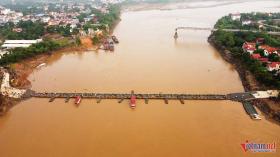 Lý do cầu phao Phong Châu tạm dừng hoạt động